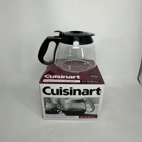 Cuisinart 10-Cup Replacement Carafe w/ Lid DCC-RC10B (Black) NEW - Picture 2 of 6